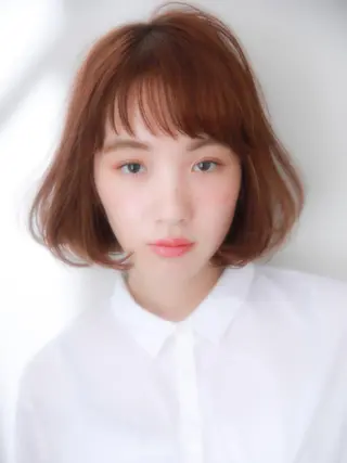 ミディアム カラー レイヤーカット✂️ 横浜No1♡下鳥翔子のヘアスタイル