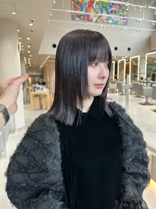 ミディアム MINXshibuya所属・レイヤー/艶髪/ 透明感/千葉詩優のヘアスタイル