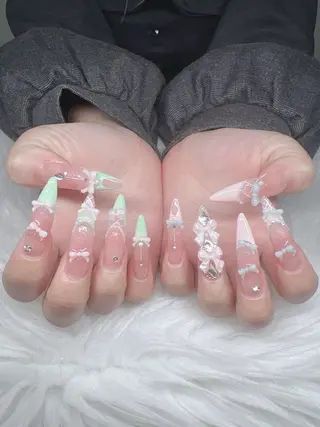 ネイル Lee Nails チップ長さだし専門店のネイルデザイン