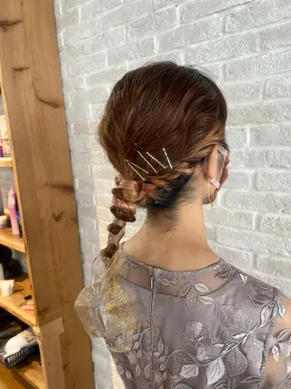 セミロング ヘアアレンジ Topstylist YUKIのヘアスタイル