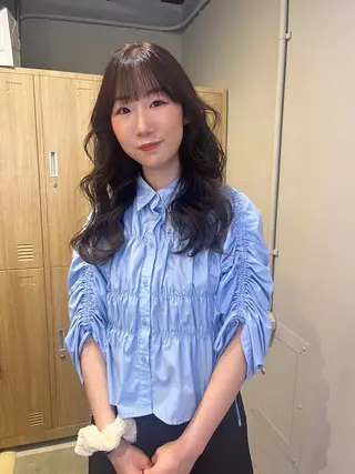 カラー レイヤーカット🍏 オリーブ/ののかのヘアスタイル