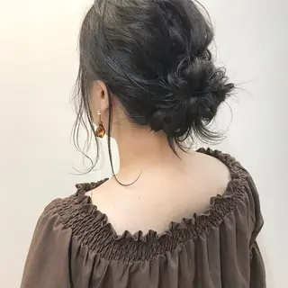 ヘアアレンジ クニモトハルナ ボブ/柔らかカラーのヘアスタイル