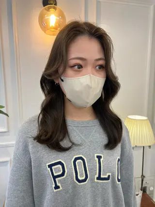 セミロング SANA推し美容師 CHISA🍒のヘアスタイル