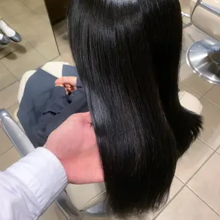 ロング カラー 地毛風ストレート/ 髪質改善/榎本流行のヘアスタイル