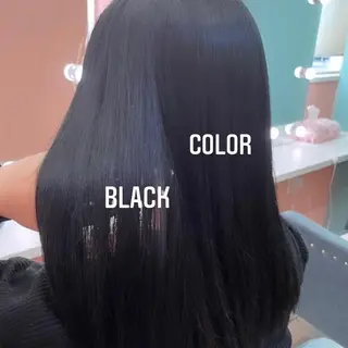 ミディアム カラー エクステ🩵ブリーチ 韓国ヘア🩵KAEのヘアスタイル