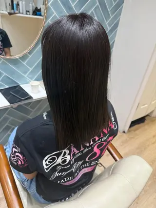 ミディアム カラー 石川 夢乃のヘアスタイル