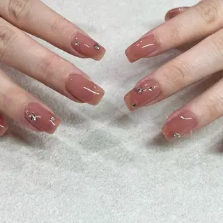 ネイル パラジェルネイル 大人可愛/シンプルのネイルデザイン