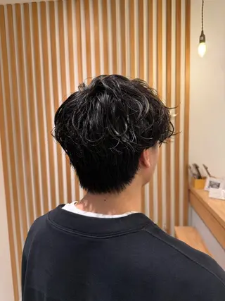 パーマ メンズ 阿部 美羽のヘアスタイル