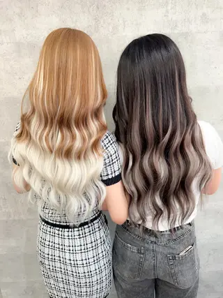 ロング ハイトーンエクステ 🎩カズキ🎩のヘアスタイル