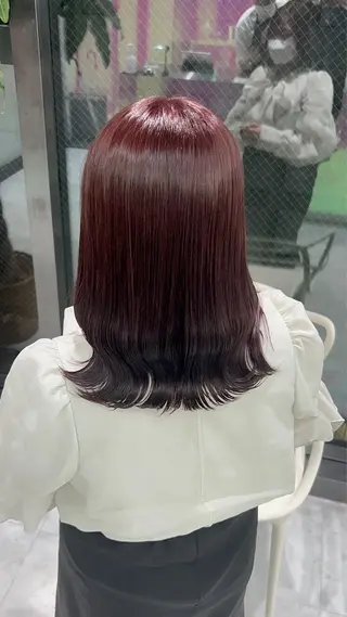 ミディアム カラー パーマ ヘアアレンジ メンズ 🤍透明感カラー🤍 似合わせ🤍AINEのヘアスタイル