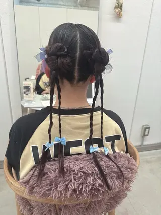 ロング ヘアアレンジ 🌷花屋併設🌷 西松さらのマツエク・マツパデザイン