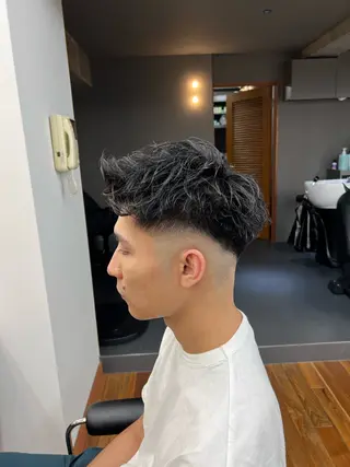ショート メンズ メンズカット✂️ スキンフェード伊藤陸のヘアスタイル