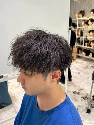 パーマ メンズ noa 似合わせ︰ 透明感︰韓国風のヘアスタイル