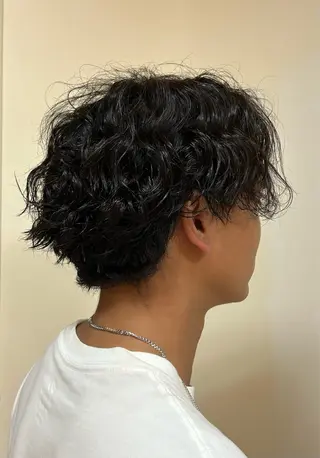 ミディアム パーマ メンズ 竜生 #メンズ特化のヘアスタイル