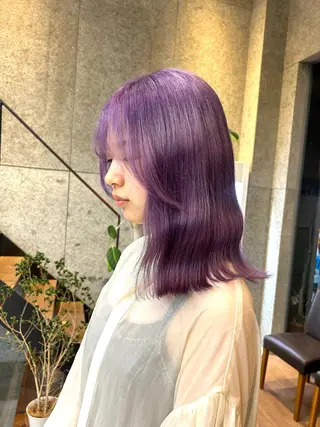カラー 🤍垢抜け♡透明感 カラーmoeka🤍のヘアスタイル