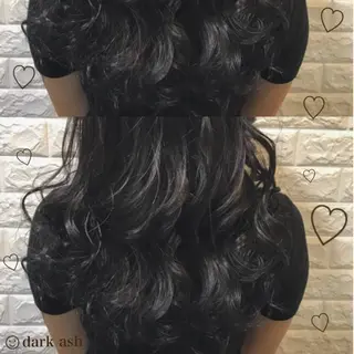 ロング カラー ヘアアレンジ 烏丸韓国ヘア🇰🇷 ayaka🎀のヘアスタイル