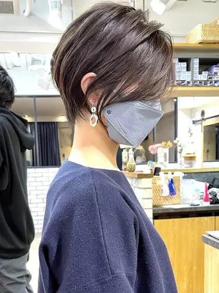 ショート カラー 🥣安野祥華 銀座大人ショート🥣のヘアスタイル