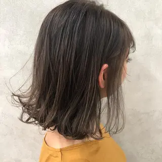 ミディアム カラー ヘアアレンジ 美髪矯正/透明感カラ ー🫧YUUKI🫧のヘアスタイル