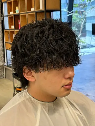 パーマ ルーズ/シャドウパー マ/似合わせカットのヘアスタイル