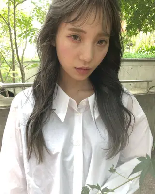 ロング カラー ヘアアレンジ 早瀬裕之 パーマのヘアスタイル