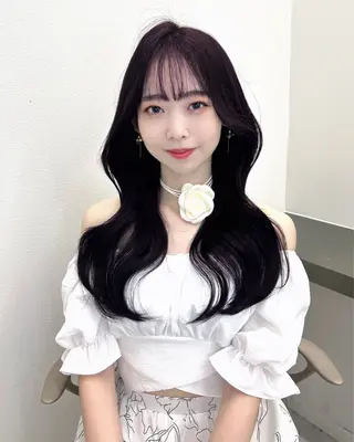 ロング カラー ⛓ワンホンレイヤー 🥀🖤/あいりのヘアスタイル