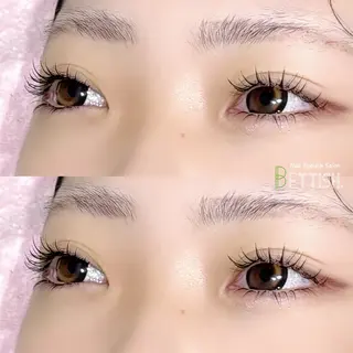 マツエク・マツパ BETTISH🩵 SERIのマツエク・マツパデザイン