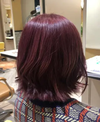 ミディアム カラー 平山 美緒のヘアスタイル