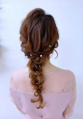 ヘアアレンジ ヘアセットサロン ココのヘアスタイル