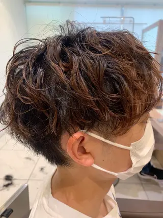 ショート パーマ メンズ Ash 中岡ゆうたのヘアスタイル