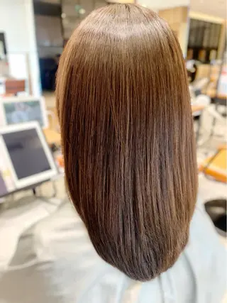 セミロング カラー パーマ 美髪ヘッドスパ🫧 西山紗奈江💆‍♀️のヘアスタイル