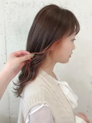 セミロング カラー Froom🌻 村上夏菜のネイルデザイン