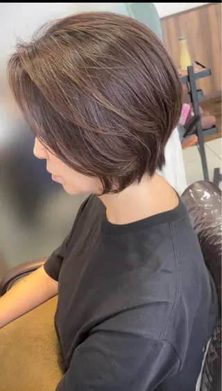 ショート カラー 福見 美保のヘアスタイル