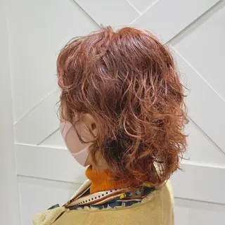 カラー ゆるふわパーマ🌼 アレンジ🌼リョウカのヘアスタイル