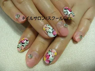 ミディアム ネイル ネイルサロン Cureのネイルデザイン