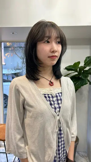 ミディアム カラー じゅわっと暖色カラー 🍊Moemiのヘアスタイル