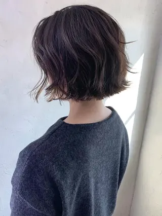 ショート カラー パーマ ヘアアレンジ ITbyALBUM 中野店のヘアスタイル