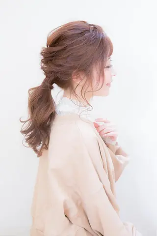 ロング カラー ヘアアレンジ 店長/ 加藤 流菜のヘアスタイル