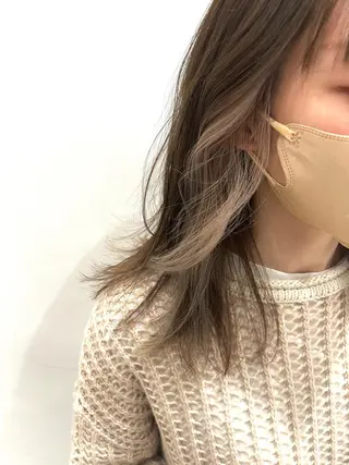 セミロング カラー ヘアアレンジ 🌈インナーカラー ‘ショウマ’🌈のヘアスタイル