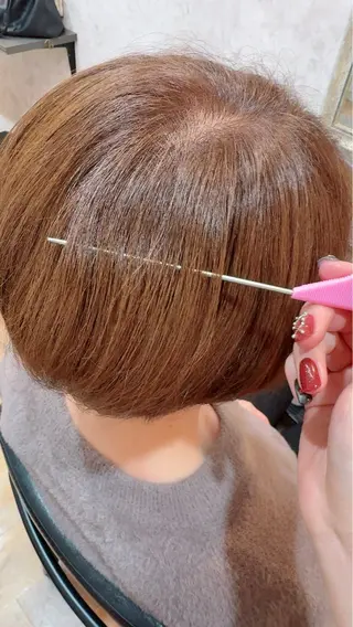 カラー うる艶カラー/韓国風 折戸光希のヘアスタイル