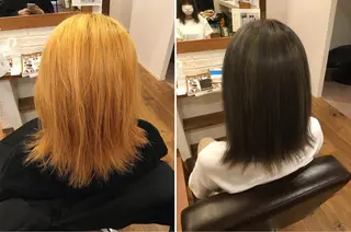 セミロング 井上 真利のヘアスタイル