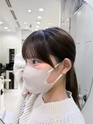 セミロング 韓国ガーリーヘア🎀 Sayaka🤍のヘアスタイル