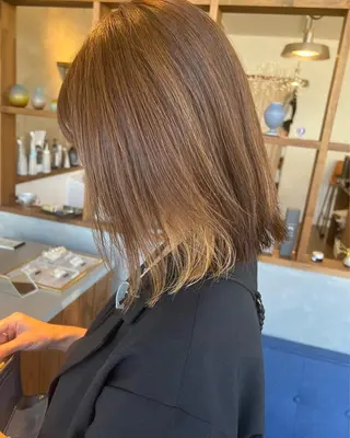 ミディアム カラー 松永 真弥のヘアスタイル