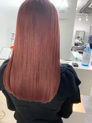 セミロング 銀座/美髪矯正カラー 髪質改善特化🍎のヘアスタイル