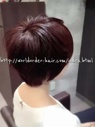 ショート カラー イメチェン☆丁寧接客 田中 優貴のヘアスタイル