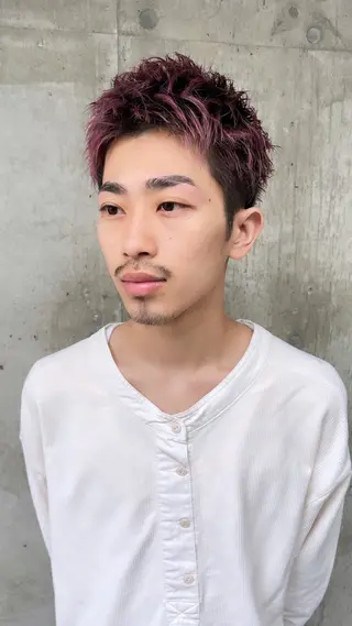 カラー メンズ TATSUYA アートディレクターのヘアスタイル
