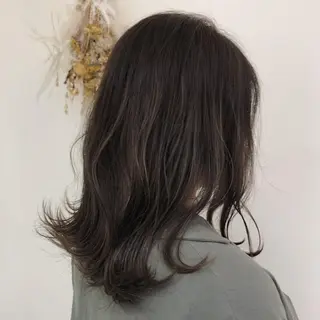 セミロング カラー 【髪質改善】 梅田　聡のヘアスタイル