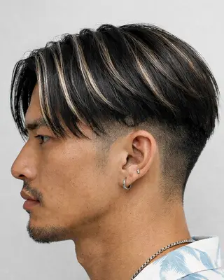 ショート カラー キッズ ハイライトカラー 浦和メンズ新井涼太のヘアスタイル
