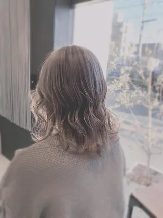 ミディアム 髪質改善/ブリーチ メンズパーマ遠藤勇輝のヘアスタイル