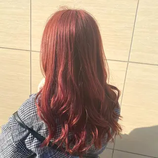 ロング カラー ブリーチなしWカラー ✨縮毛矯正✨ワタベのヘアスタイル