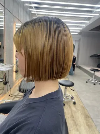 ショート オリーブベージュ/シ ョートボブたまき🧡のヘアスタイル